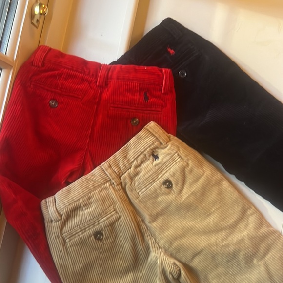 boys pants 3T Polo Ralph Lauren corduroys 3 pairs — beige, navy and red - Picture 4 of 4